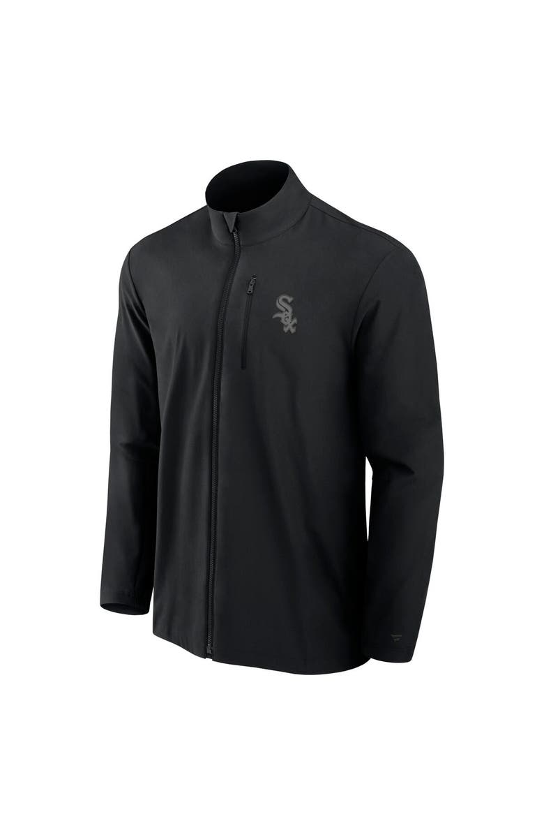 Fanatics Signature Men's Fanatics Signature Black Chicago White Sox Front Office Woven Full-Zip Jacket, Alternate, color, Black