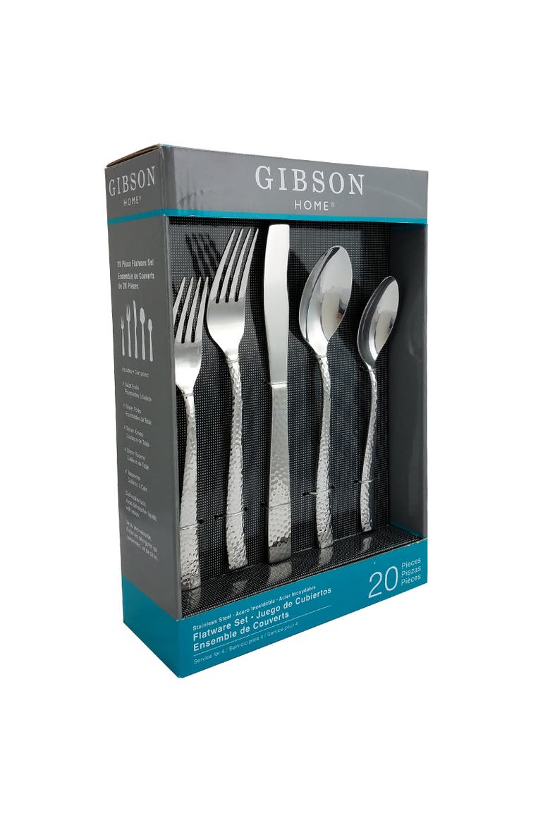 Royal Brighton 20 Piece Flatware Set, Main, color, Metallic Silver