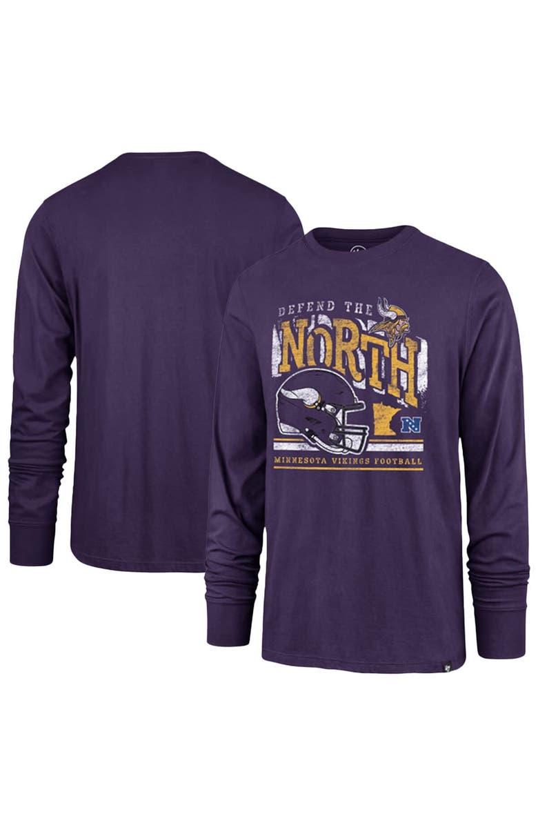 '47 Men's '47 Purple Minnesota Vikings Regional Super Rival Long Sleeve T-Shirt, Main, color, Purple