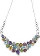 SAMUEL B. Multi Stone Bib Necklace