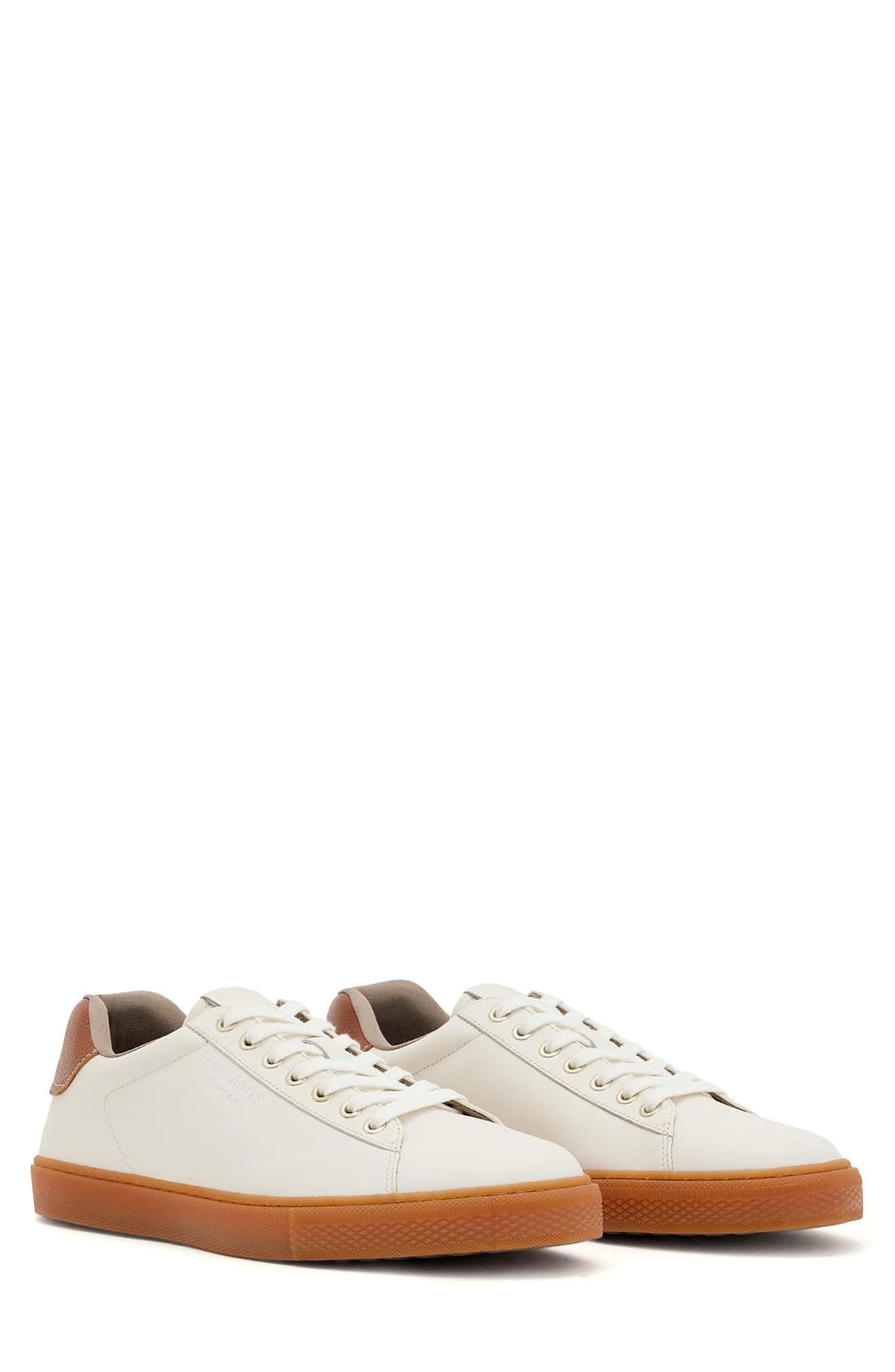 AllSaints Tucker Low Top Sneaker, Main, color, White/ Gum