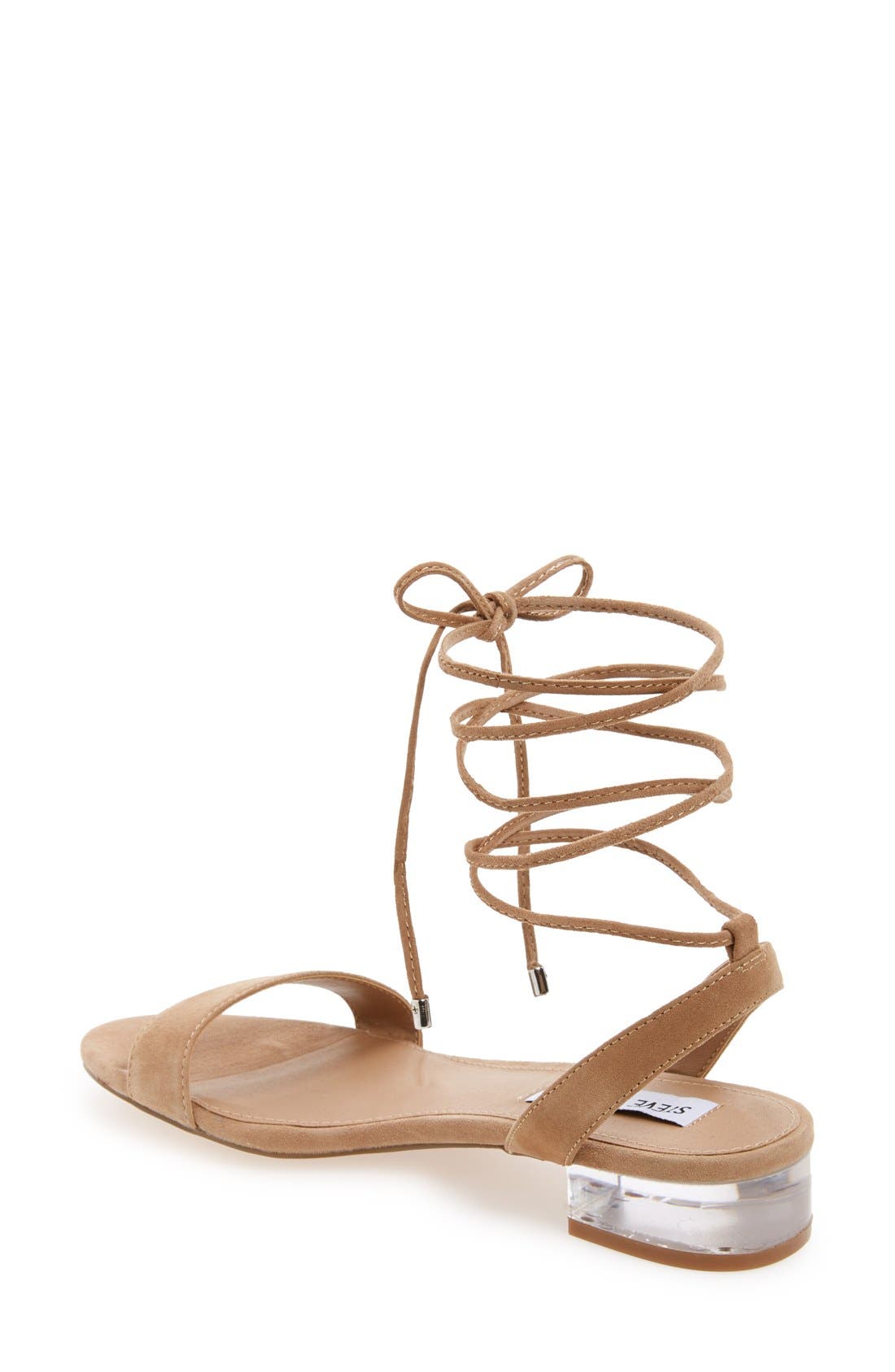 'Carolyn' Lace-Up Sandal, Alternate, color, TAN SUEDE