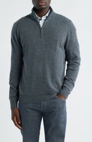 Nordstrom Quarter Zip Cashmere Sweater