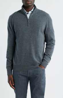 Nordstrom Quarter Zip Cashmere Sweater