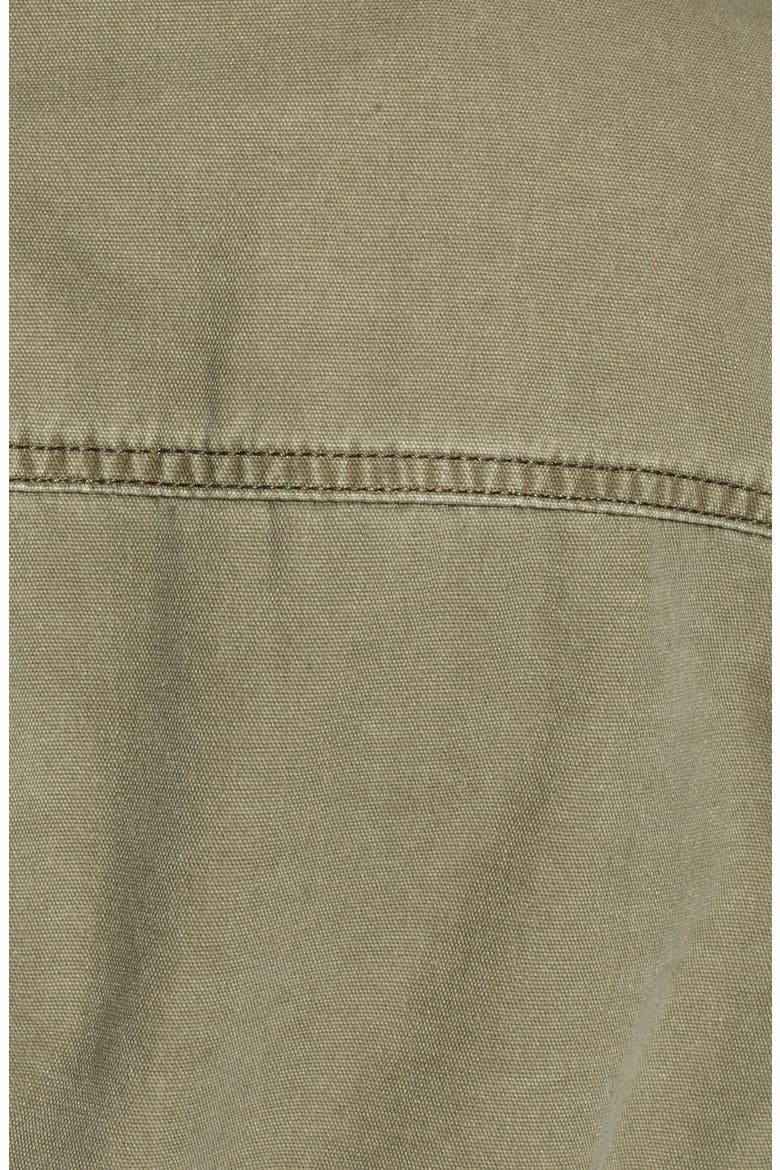Cotton Canvas Anorak, Alternate, color, OLIVE BURNT