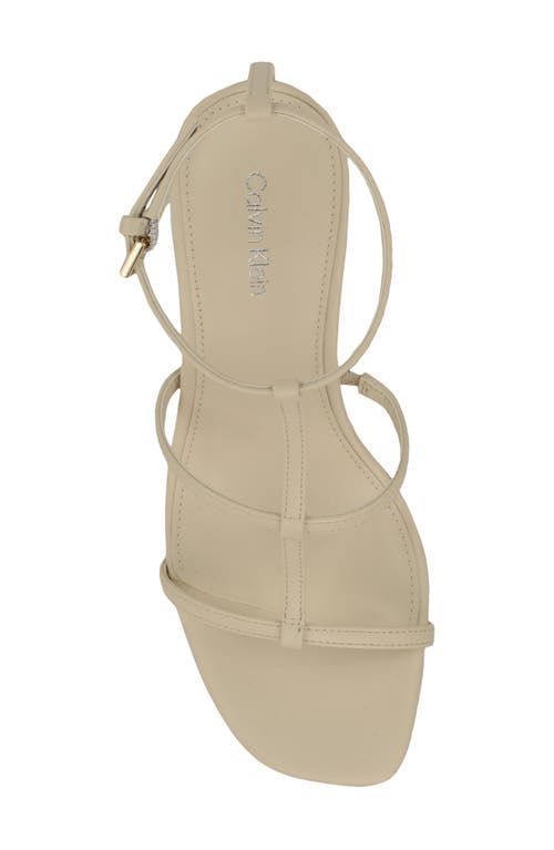 Calvin Klein Pelara Ankle Strap Sandal In White