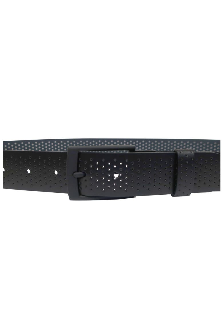 Comfort Stretch Perforated Leather Golf Belt, Alternate, color, Black
