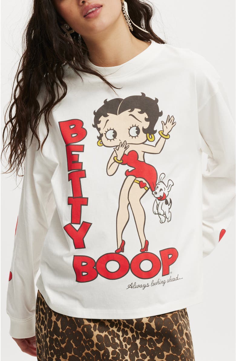 Cotton On License Oversized Long Sleeve Tee, Alternate, color, 