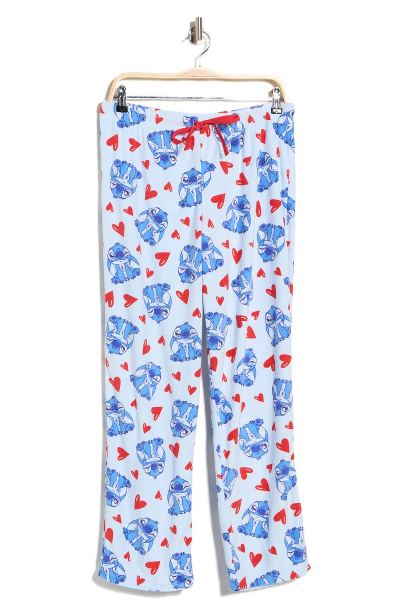 Lilo & Stitch Pajama Pants, Main, color, Blue Print