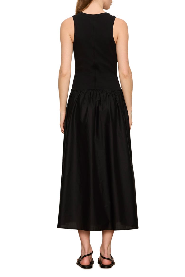 Take Me Away Sleeveless Tank Maxi Dress, Alternate, color, BLACK