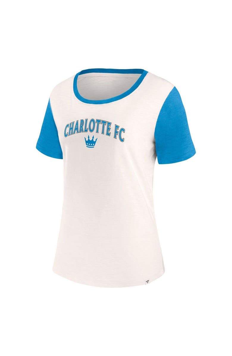FANATICS Women's Fanatics Branded Cream Charlotte FC Volley T-Shirt, Alternate, color, 