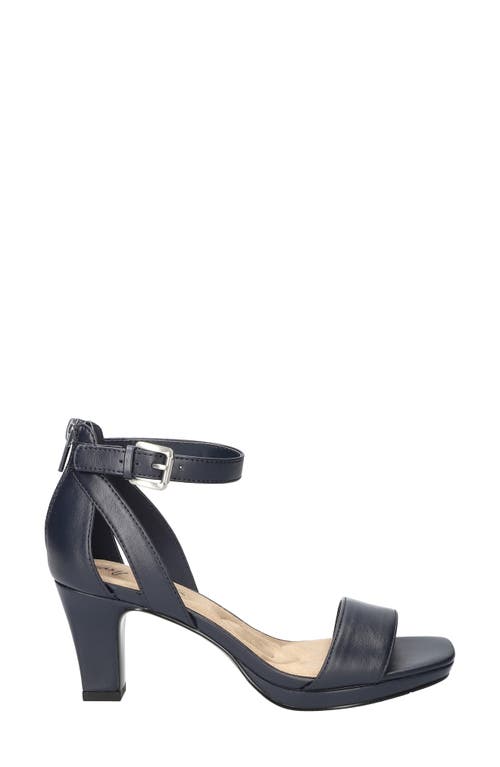 Easy Street Ro Ankle Strap Sandal In Navy