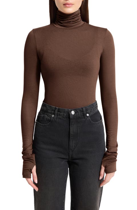 Eloise Sheer Turtleneck Top