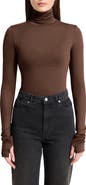 Marcella Eloise Sheer Turtleneck Top