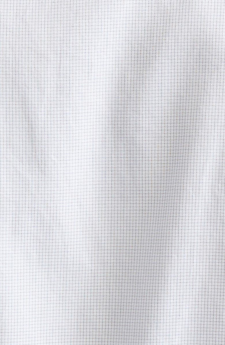 ZEGNA Centoventimila Subtle Minicheck Button-Up Shirt, Alternate, color, White/Brown/Dark Green