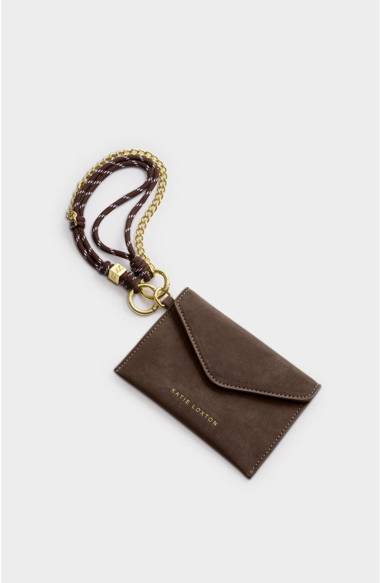Katie Loxton Cord Purse, Main, color, Bitter Chocolate Suedette