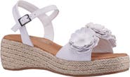 Nina Kids' Mercy Ankle Strap Espadrille Platform Wedge Sandal