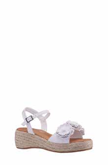 Kids' Mercy Ankle Strap Espadrille Platform Wedge Sandal