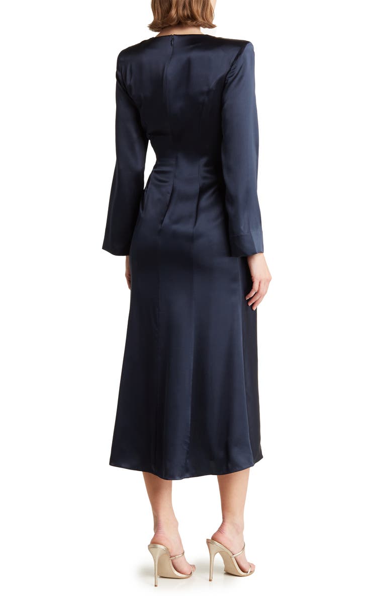 Cinq à Sept Serena Long Sleeve Silk Dress, Alternate, color,