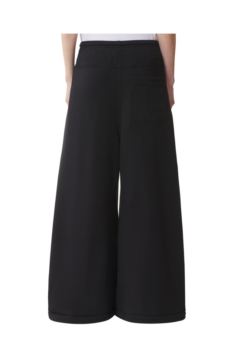 Lanvin Cotton Fleece And Cashmere Pants, Alternate, color, Black