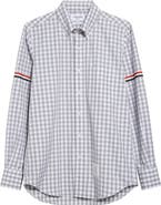 Thom Browne Armband Stripe Cotton Button Down Shirt