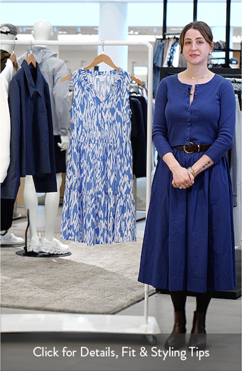 Bella Dot Print Tiered Dress, sales video thumbnail