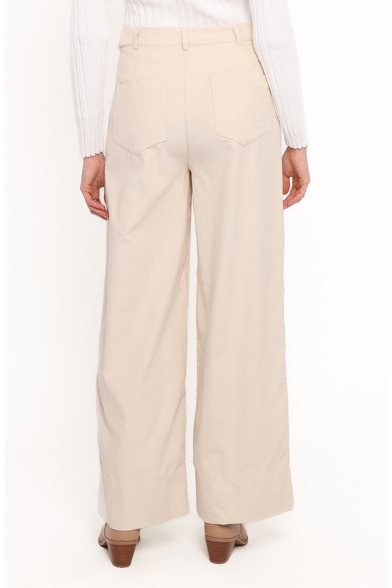 Faelan Wide Leg Corduroy Pants, Alternate, color, BEIGE
