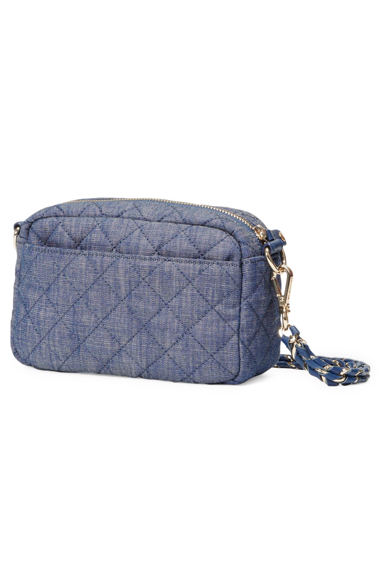 Mini Crosby Quilted Denim Crossbody Bag, Alternate, color, DENIM