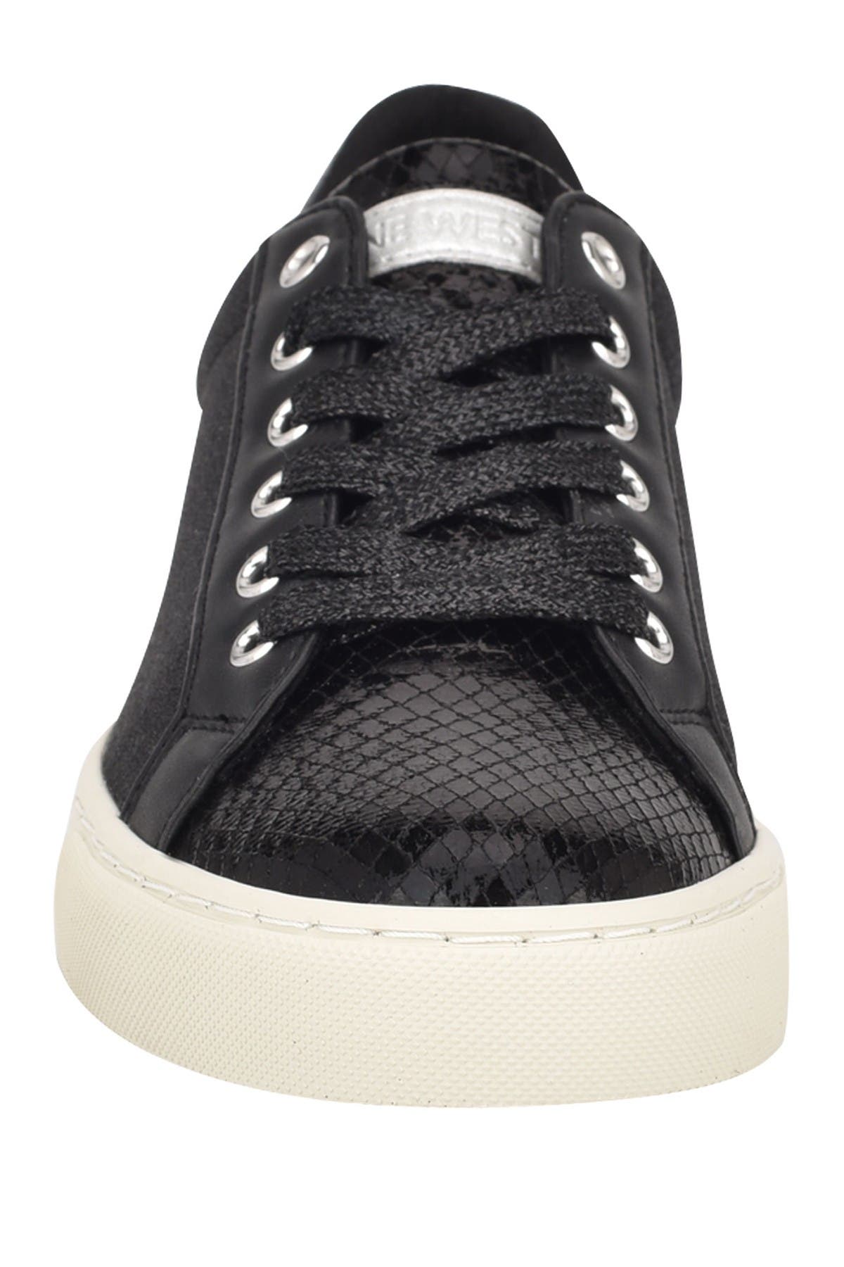 Nine West Layna Snakeskin Embossed Sneaker, Alternate, color, 