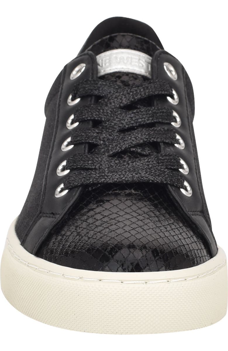 Nine West Layna Snakeskin Embossed Sneaker, Alternate, color,