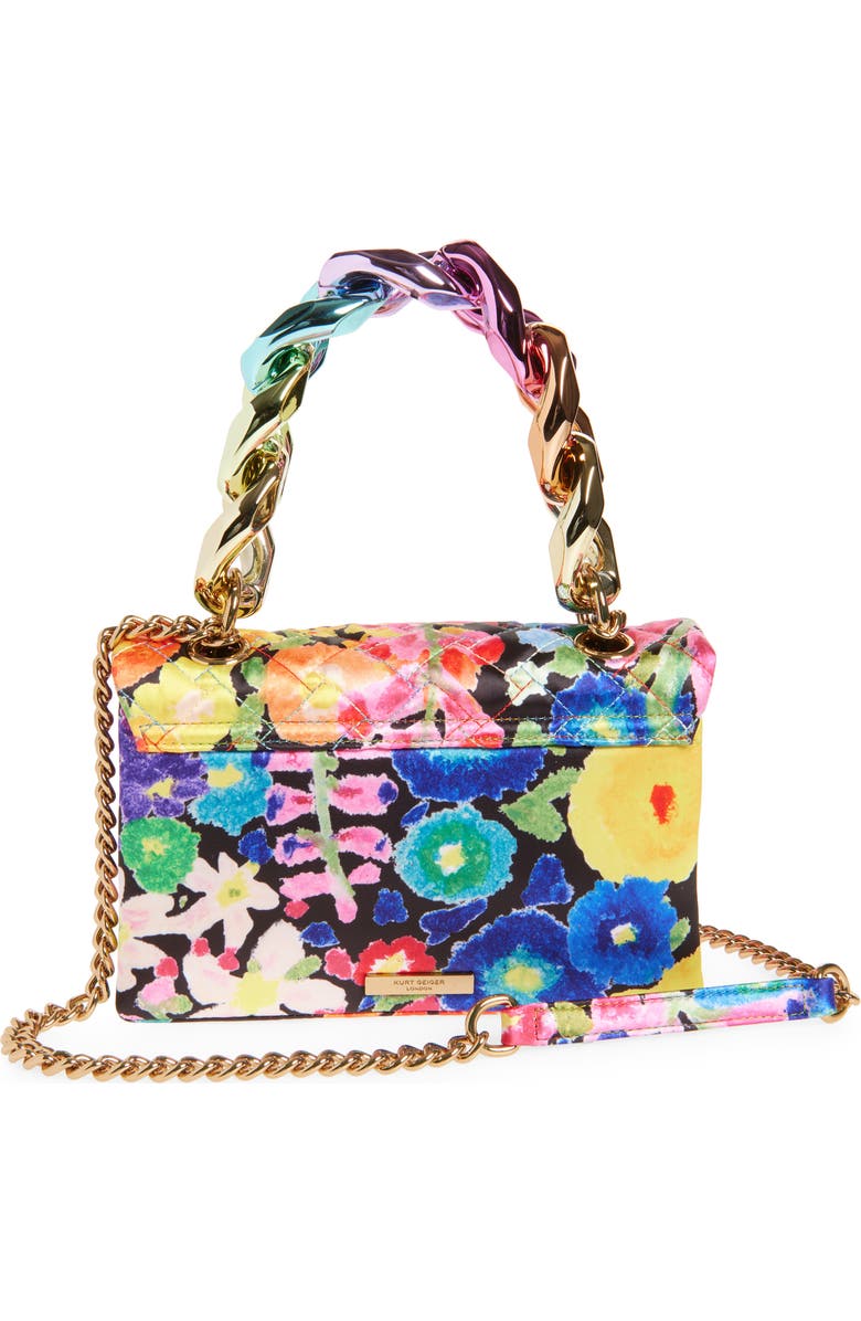 Kurt Geiger London Kensington Floral Quilted Top Carry Handle Bag, Alternate, color,