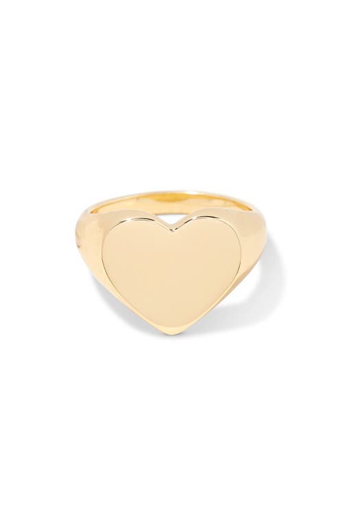 Brook & York Brook And York Isabel Heart Signet Ring In Gold