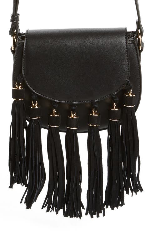 Faux Leather Crossbody Bag