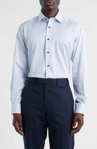 Regular Fit Micro Geometric Print Dress Shirt
