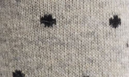 Casa Clara Polka Dot Crew Socks In Gray