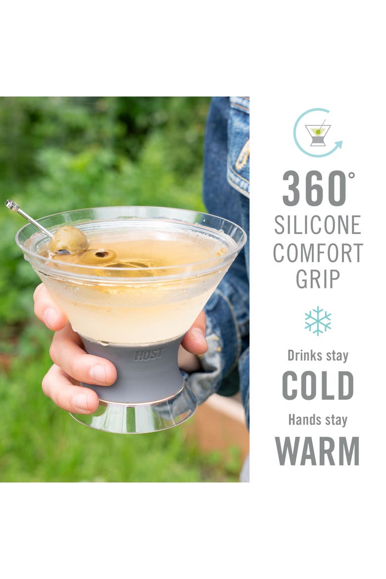 Martini FREEZE Cooling Cup Set of 2, Alternate, color, CLEAR