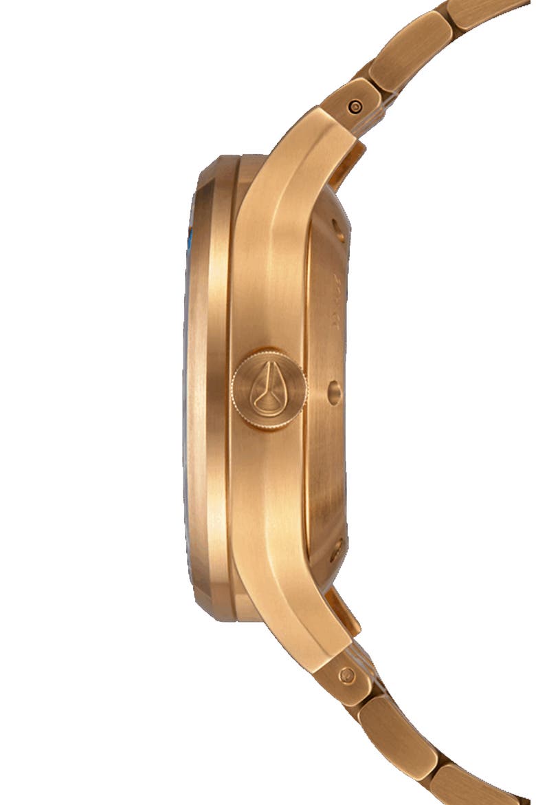 Spectra Automatic Bracelet Watch, 40mm, Alternate, color, BLACK / GOLD