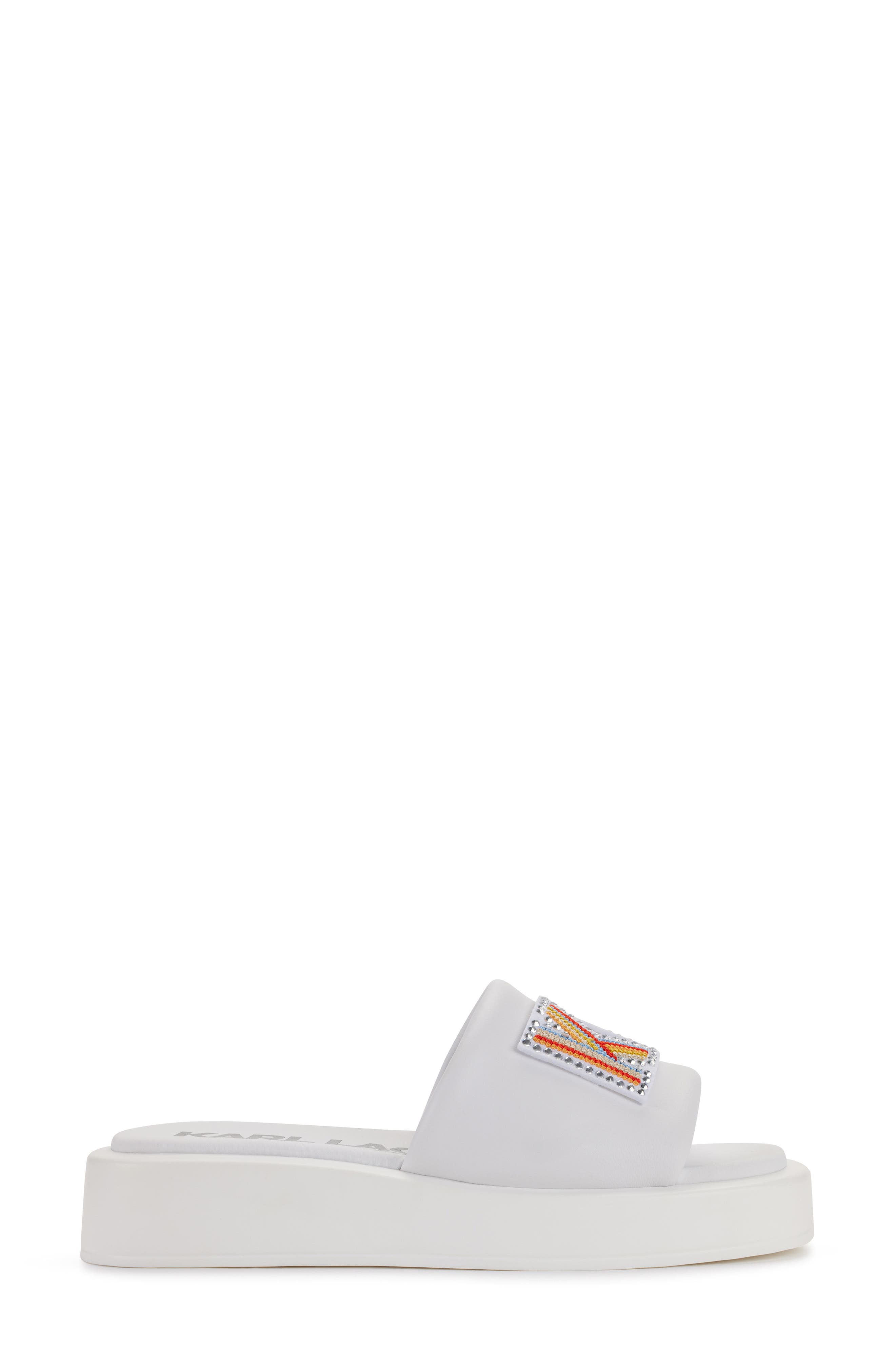 KARL LAGERFELD PARIS Opal Platform Sandal, Alternate, color, 