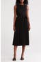 Cowl Neck Sleeveless Pleated A-Line Dress