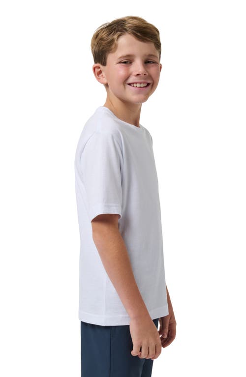 Travismathew Kids' Y Street Festival Cotton Graphic T-shirt In White