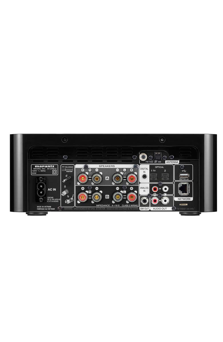 Marantz M-CR612 Network CD Receiver with HEOS, Bluetooth, and Voice Control, Alternate, color, Black