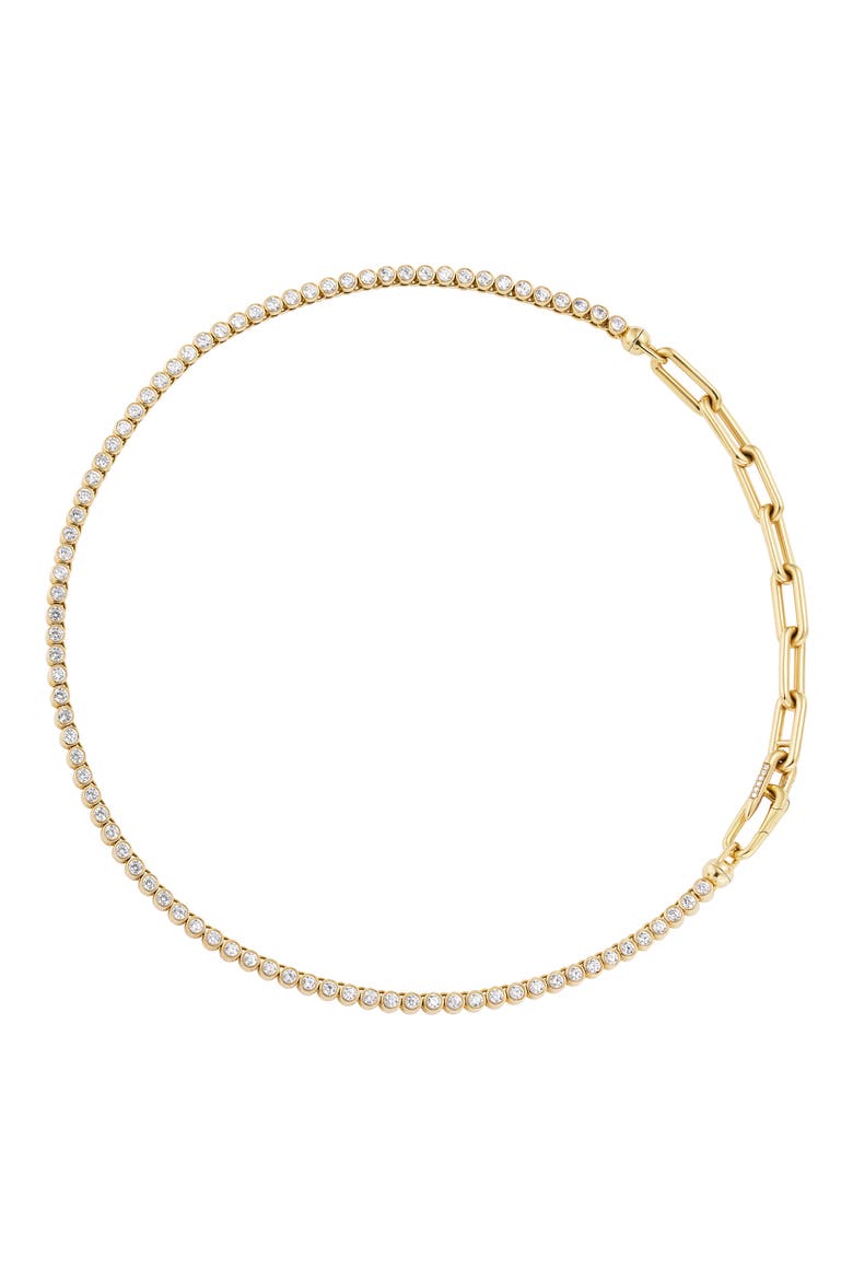 Vessel Diamond Tennis Y-Necklace, Alternate, color, YELLOW GOLD