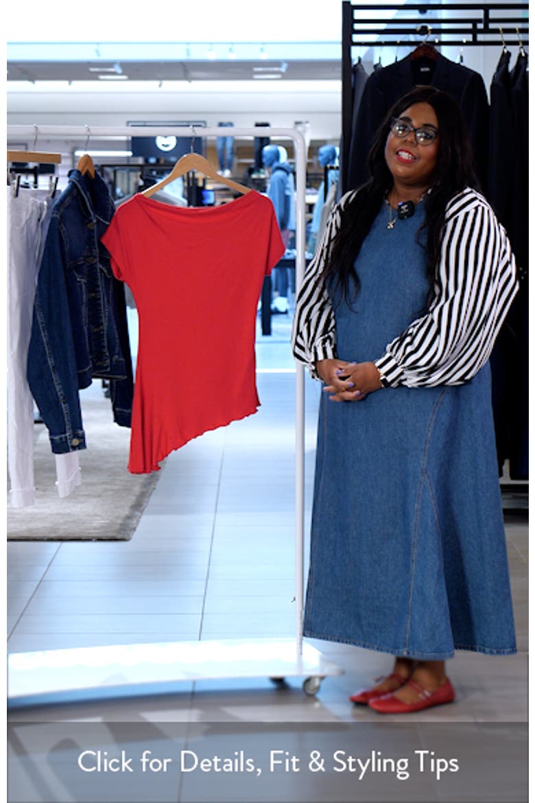 Ruched Asymmetric Top video