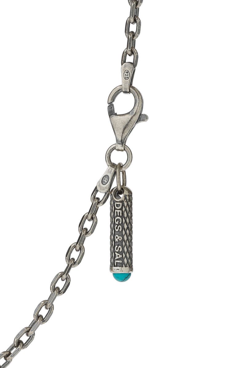 Degs & Sal Men's Sterling Silver Knife Edge Chain Necklace, Alternate, color, Silver