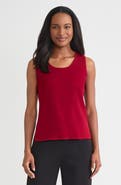 Misook Double Scoop Neck Mylana Knit Tank