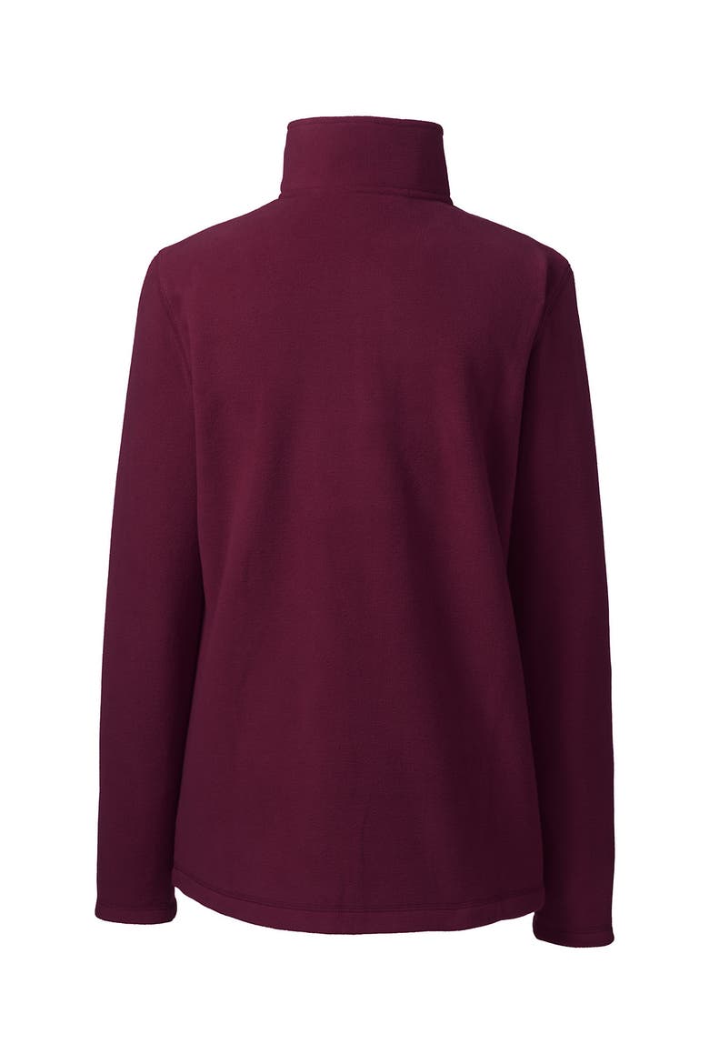 School Uniform Young  Lightweight Fleece Quarter Zip Pullover, Alternate, color, Burgundy