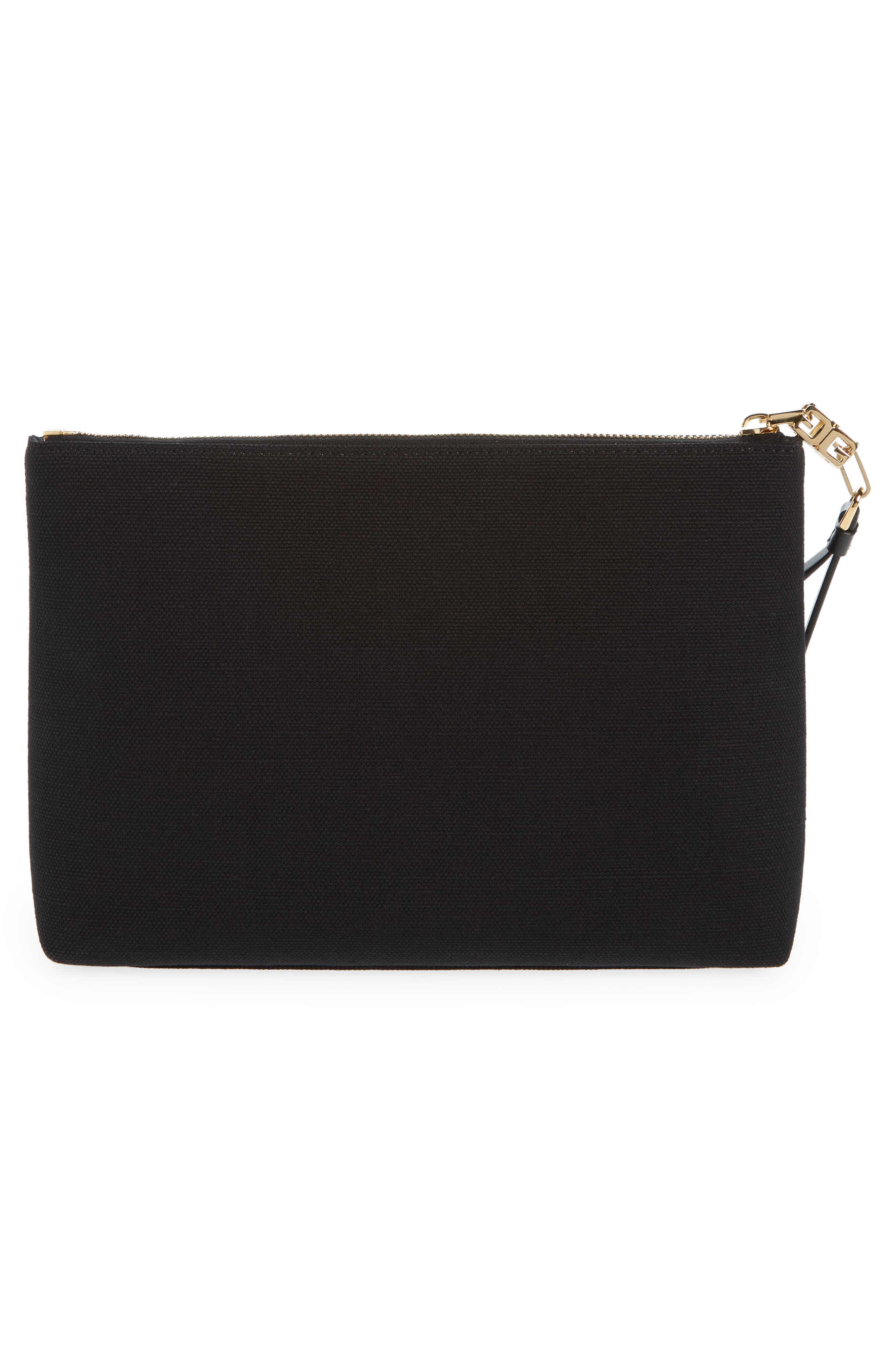 Givenchy Logo Graphic Canvas Travel Pouch, Alternate, color, 