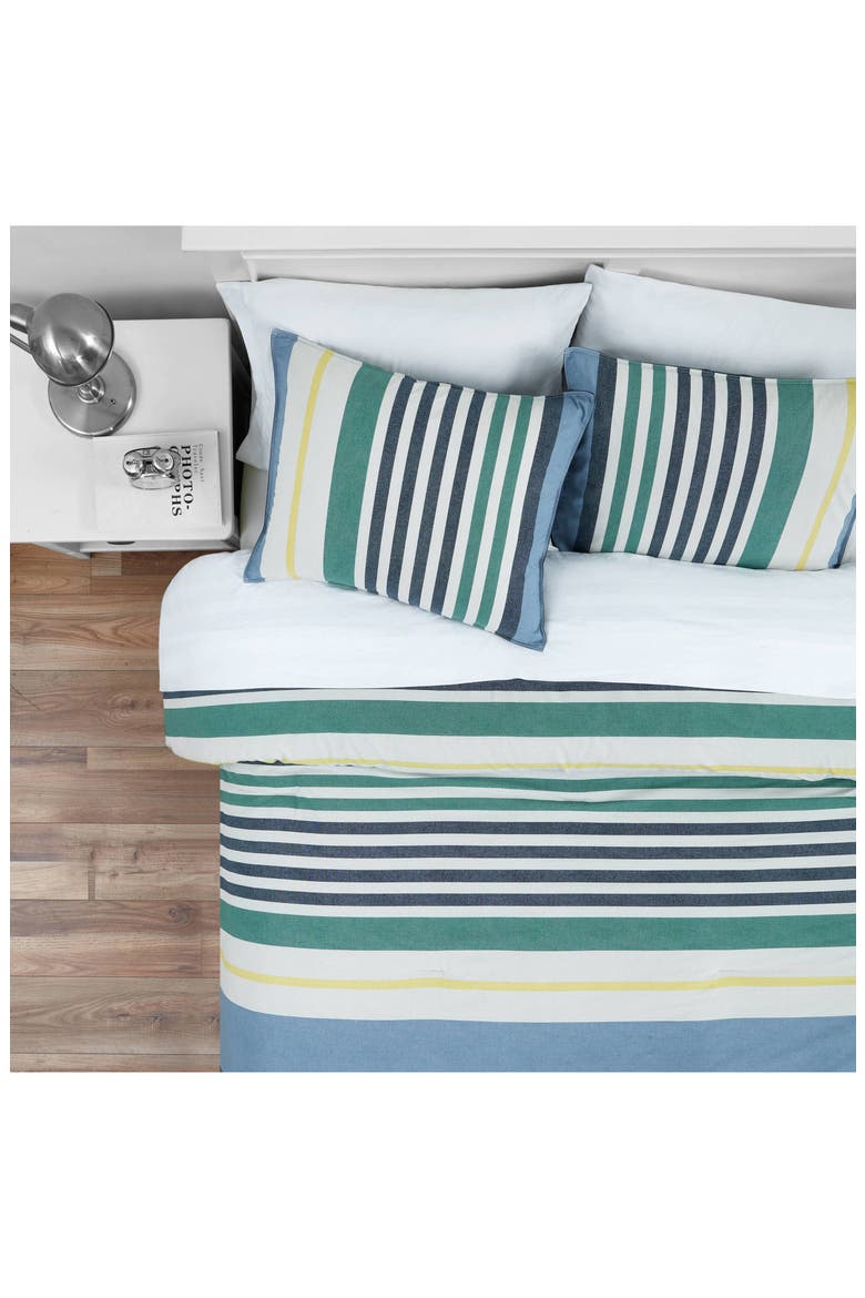 Dover Cotton Comforter Set, Alternate, color, BLUE MULTI
