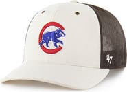 CARHARTT X 47 Men's Carhartt x '47 Natural/Brown Chicago Cubs Undyed Trucker Adjustable Hat