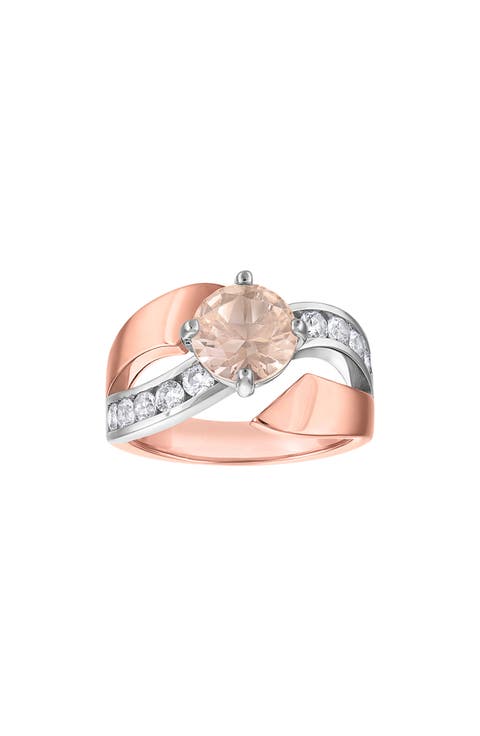 Bypass Cubic Zirconia Ring